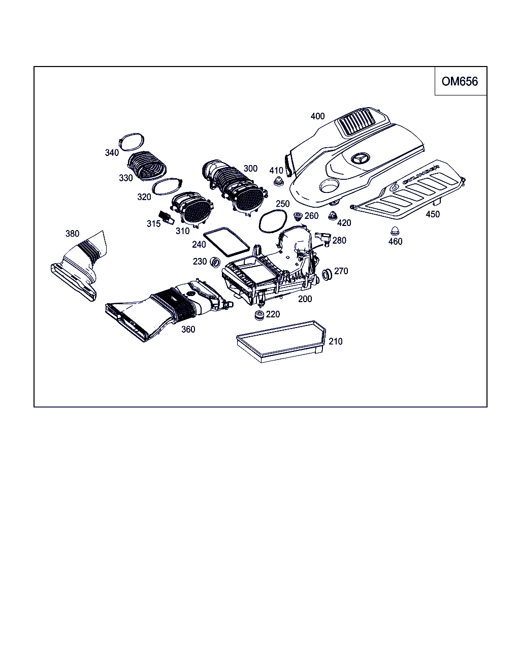 Mercedes-Benz A 654 094 00 04 - Air Filter, engine www.autospares.lv