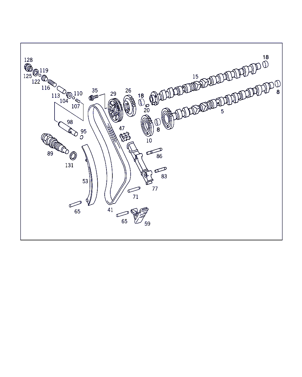 Mercedes-Benz A 601 052 05 16 - Mierinātājsliede, GSM piedziņas ķēde autospares.lv