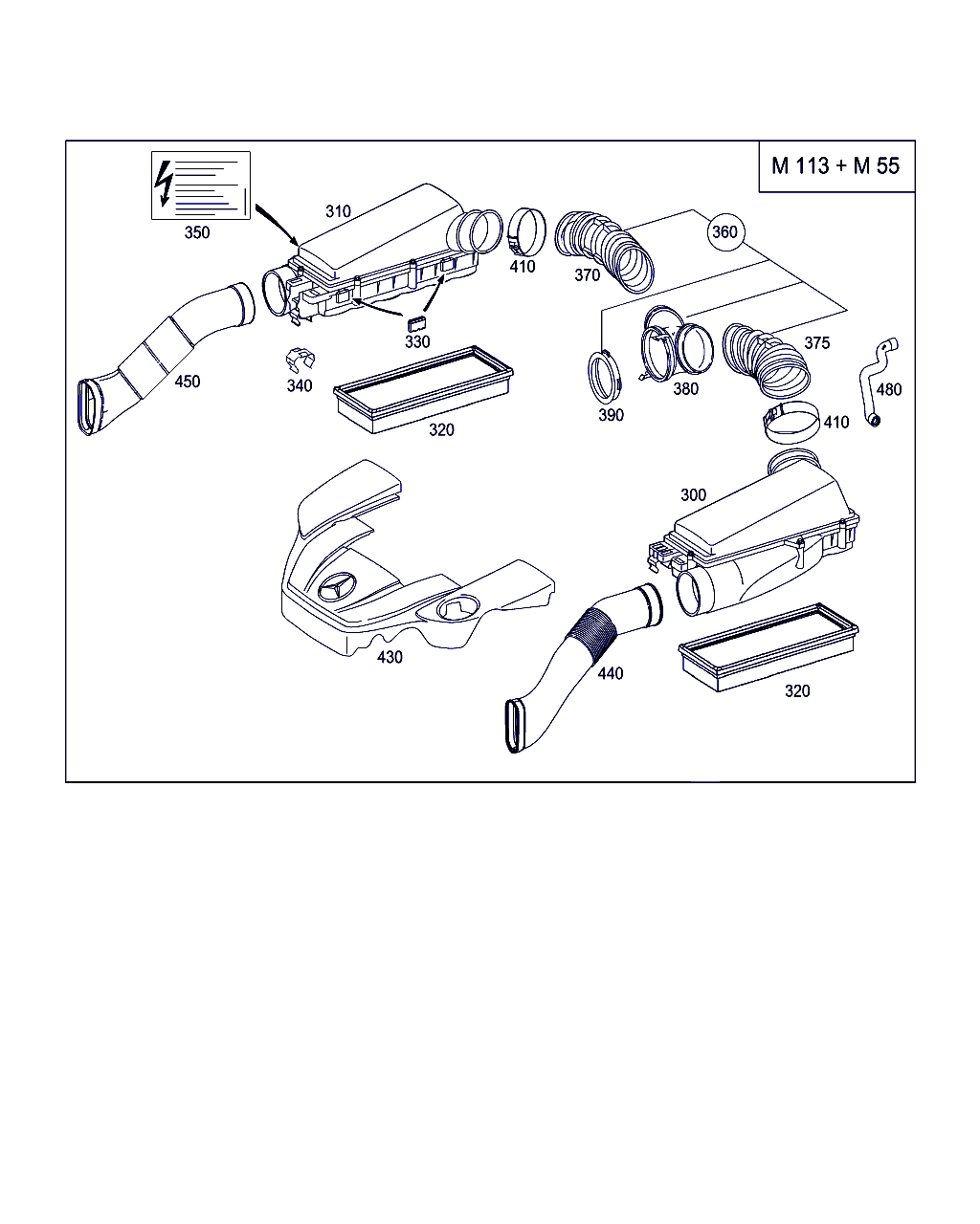 Mercedes-Benz A 113 094 00 04 - Gaisa filtrs www.autospares.lv