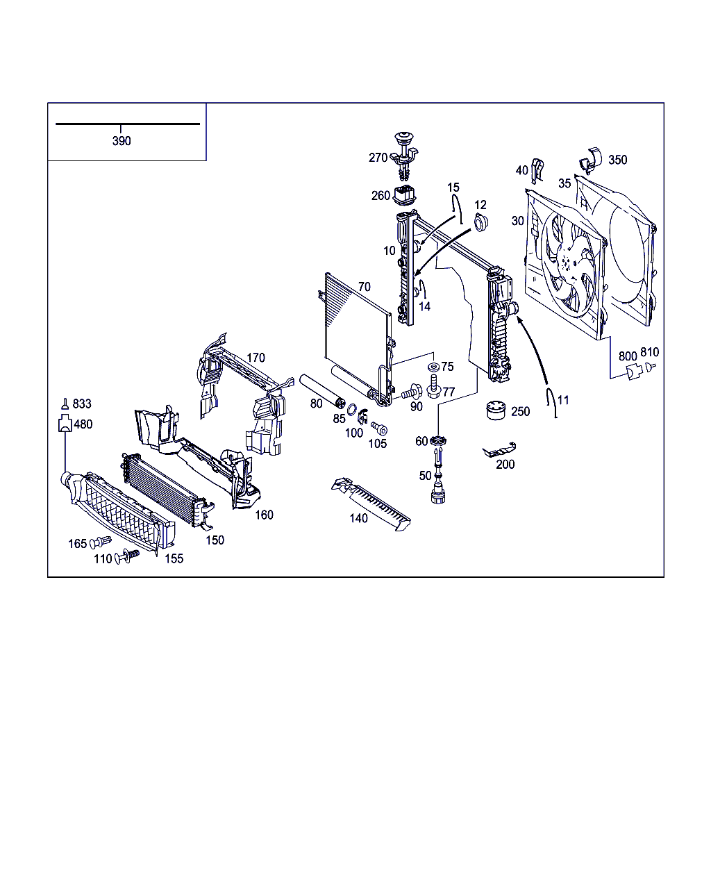 Mercedes-Benz A 211 504 03 12 - Radiatora stiprinājums www.autospares.lv