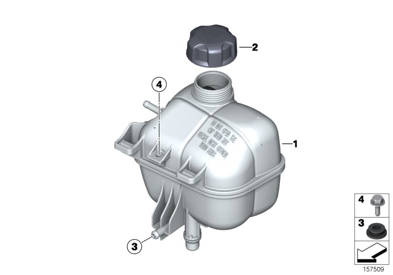 BMW 17137823626 - Kompensācijas tvertne, Dzesēšanas šķidrums www.autospares.lv