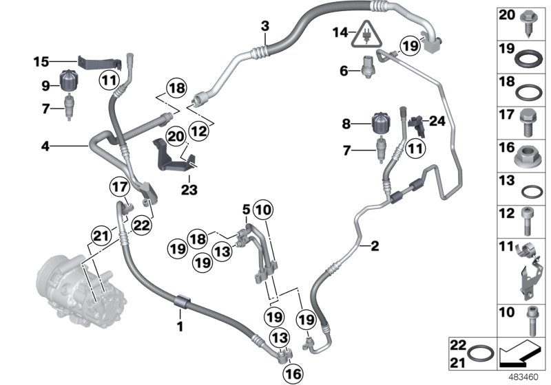 BMW 07-14-9-197-944 - Gasket ring www.autospares.lv