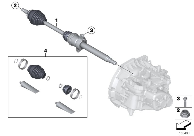 Mini 31607591694 - Putekļusargs, Piedziņas vārpsta www.autospares.lv