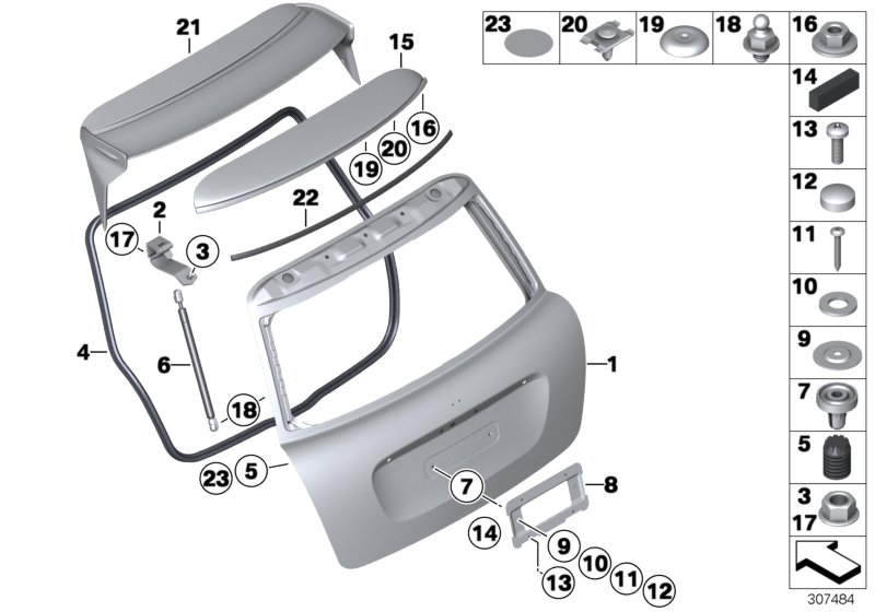 BMW 51247148902 - Gāzes atspere, Bagāžas / Kravas nodalījuma vāks www.autospares.lv