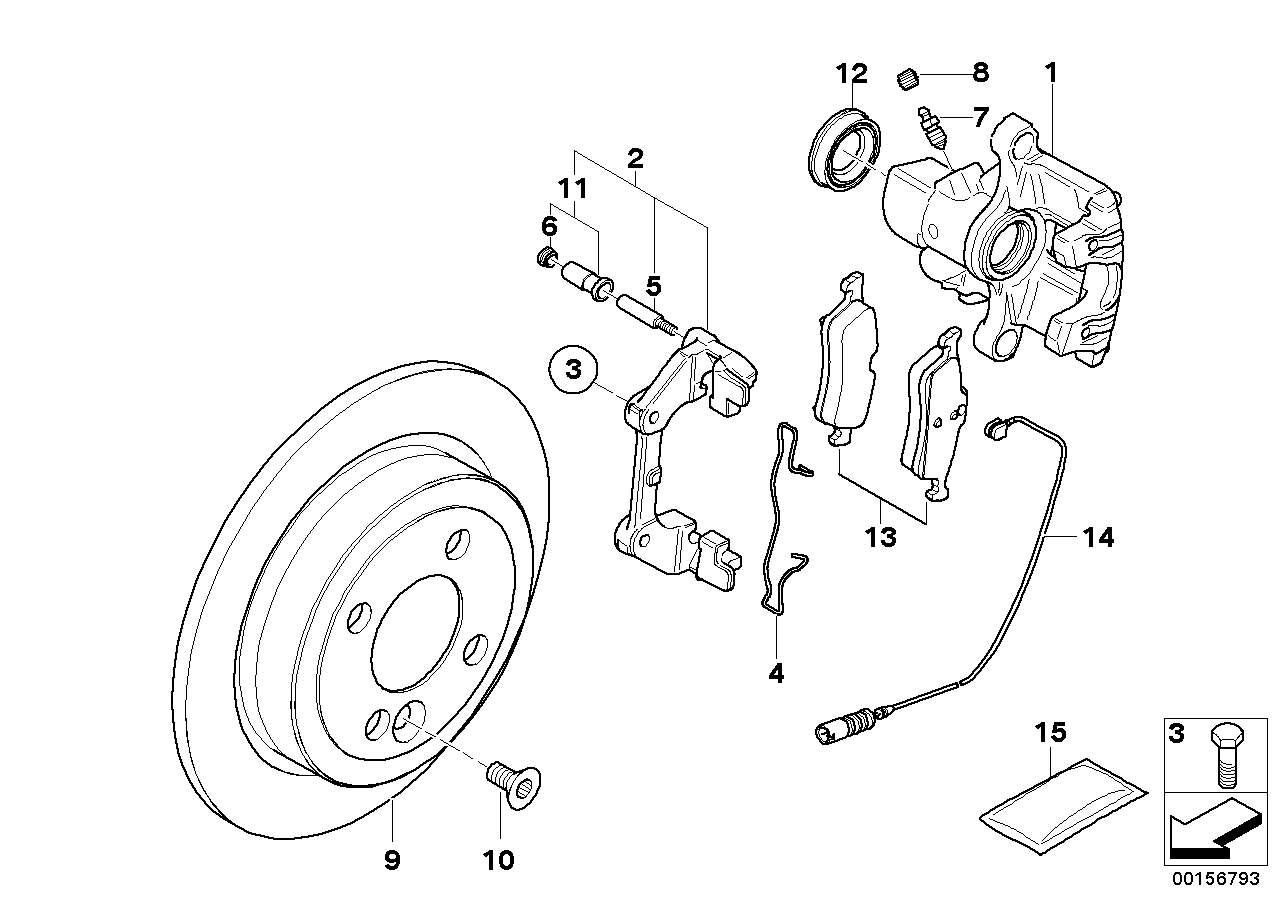 Mini 34216762749 - Piederumu komplekts, Disku bremžu uzlikas autospares.lv