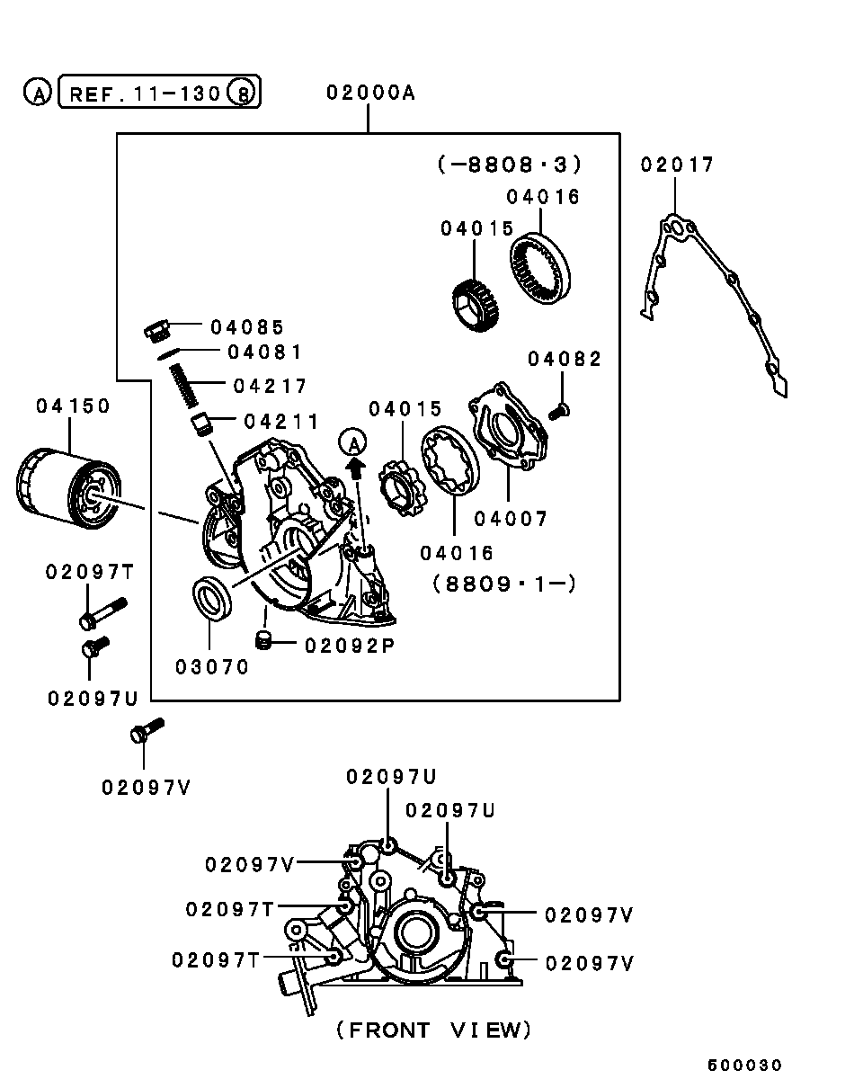 Mitsubishi MD03 1805 - Eļļas filtrs autospares.lv