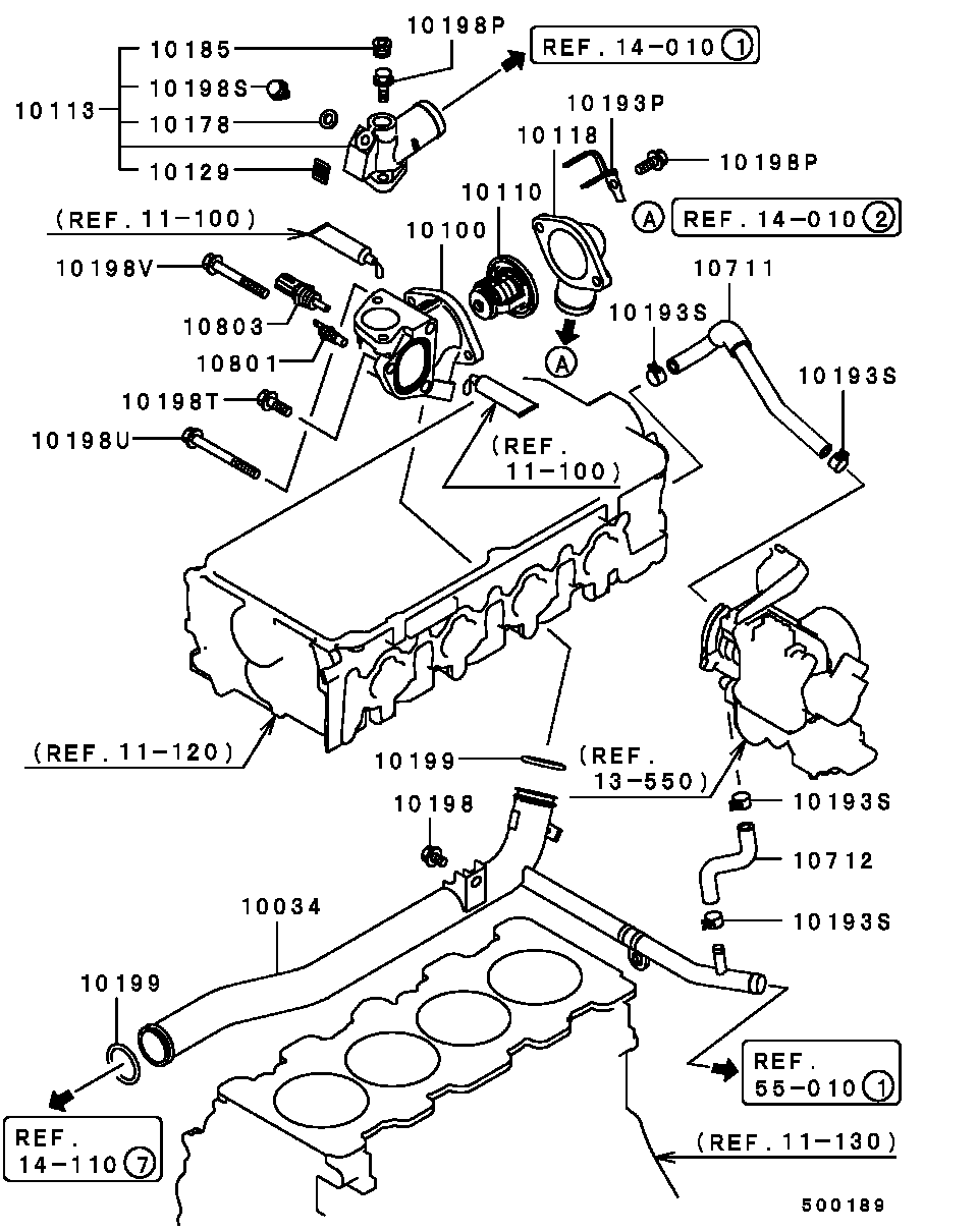 Chrysler MD315301 - Термостат охлаждающей жидкости / корпус www.autospares.lv