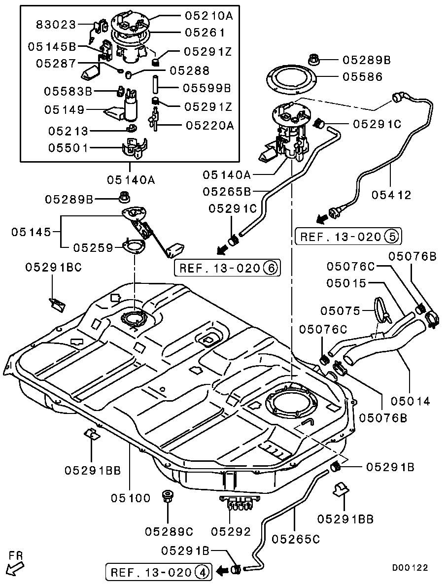 Mitsubishi MN158346 - Degvielas sūknis autospares.lv