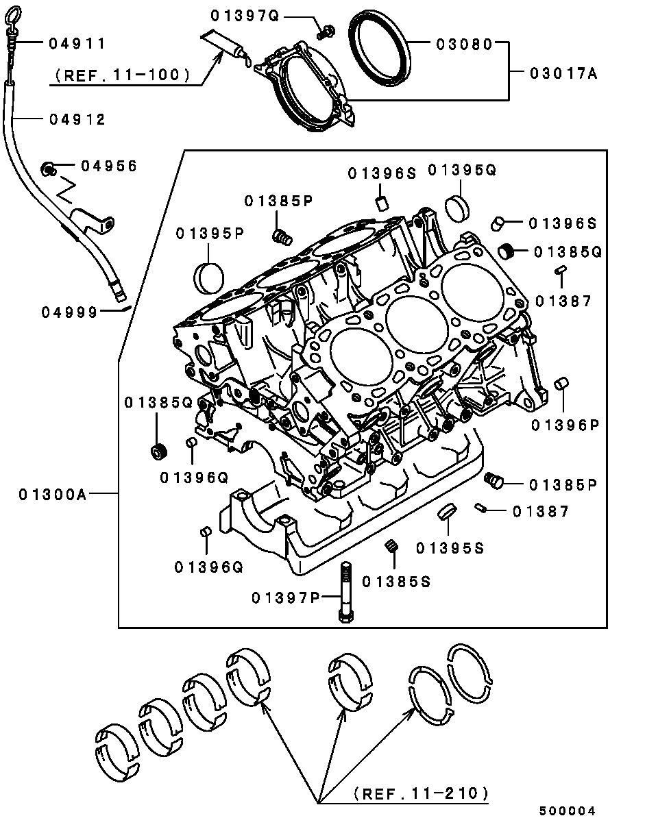 Mitsubishi MD12 0699 - Vārpstas blīvgredzens, Kloķvārpsta autospares.lv