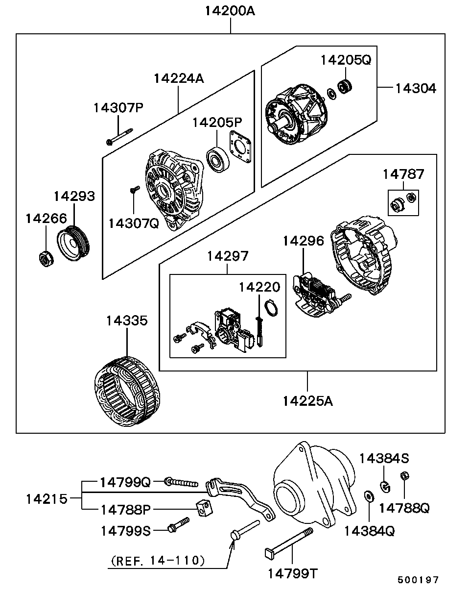 Mitsubishi MD 325696 - Ģenerators autospares.lv