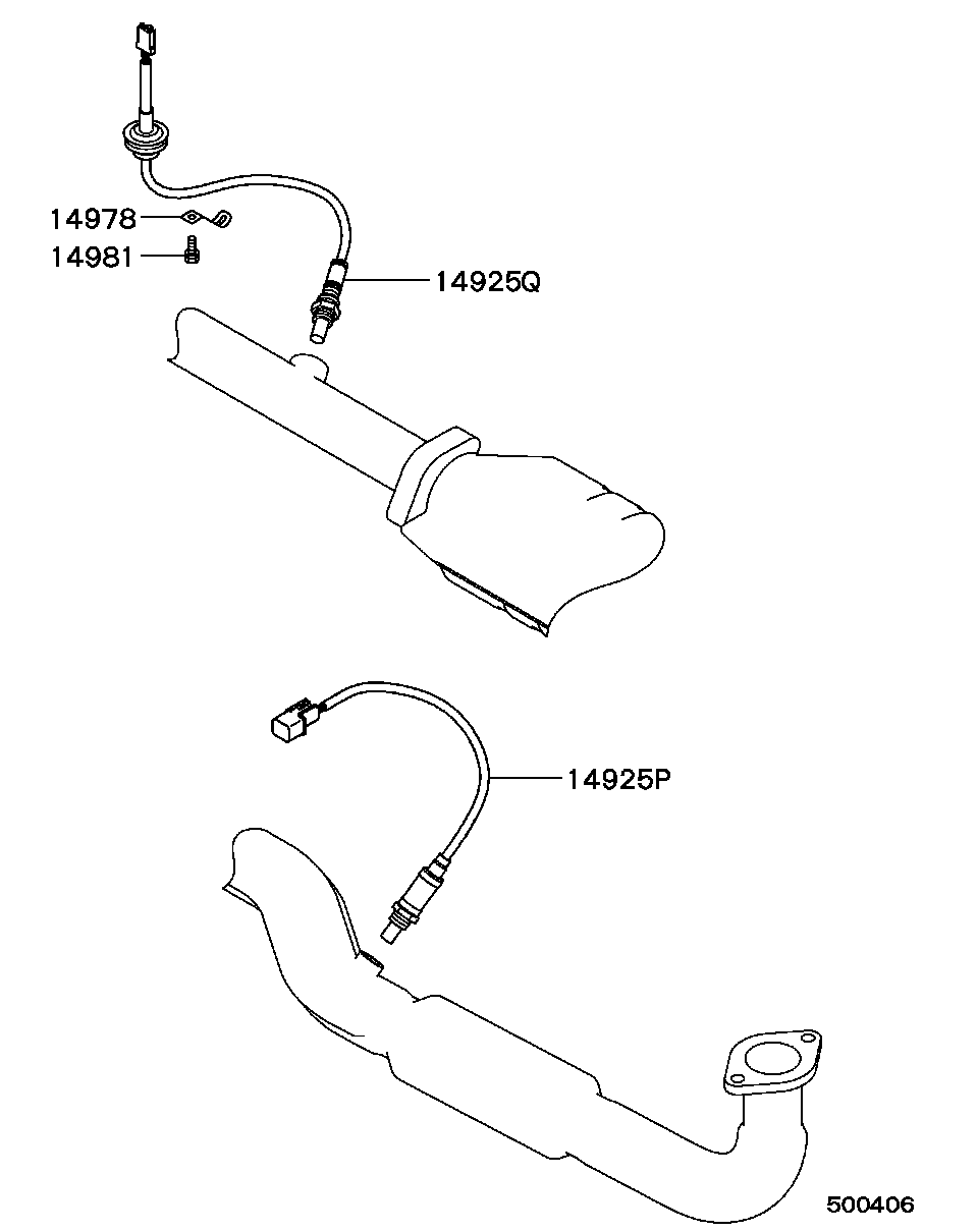 Mitsubishi MD327611 - Lambda zonde autospares.lv