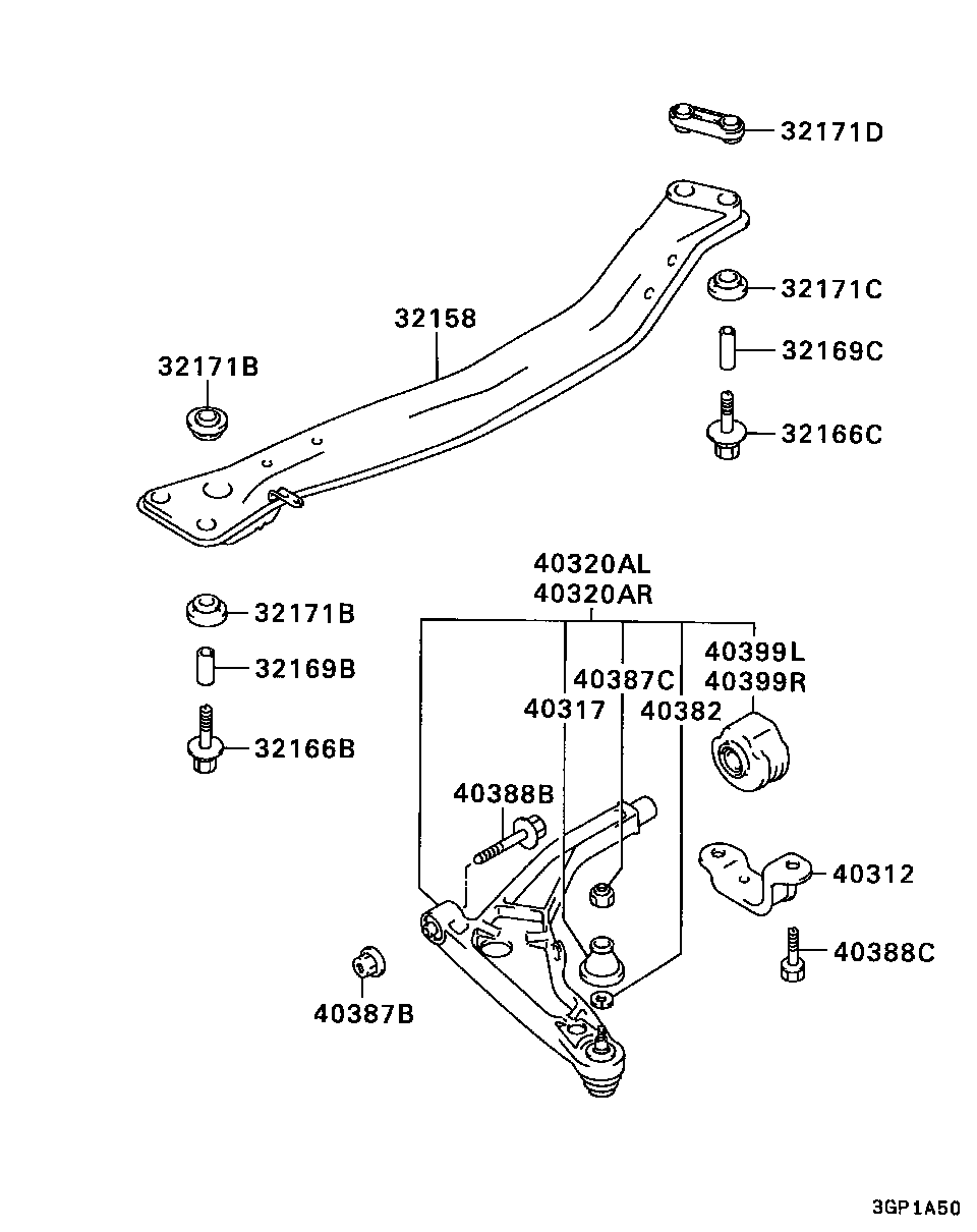 Mitsubishi MB83 1555 - Шаровая опора, несущий / направляющий шарнир www.autospares.lv