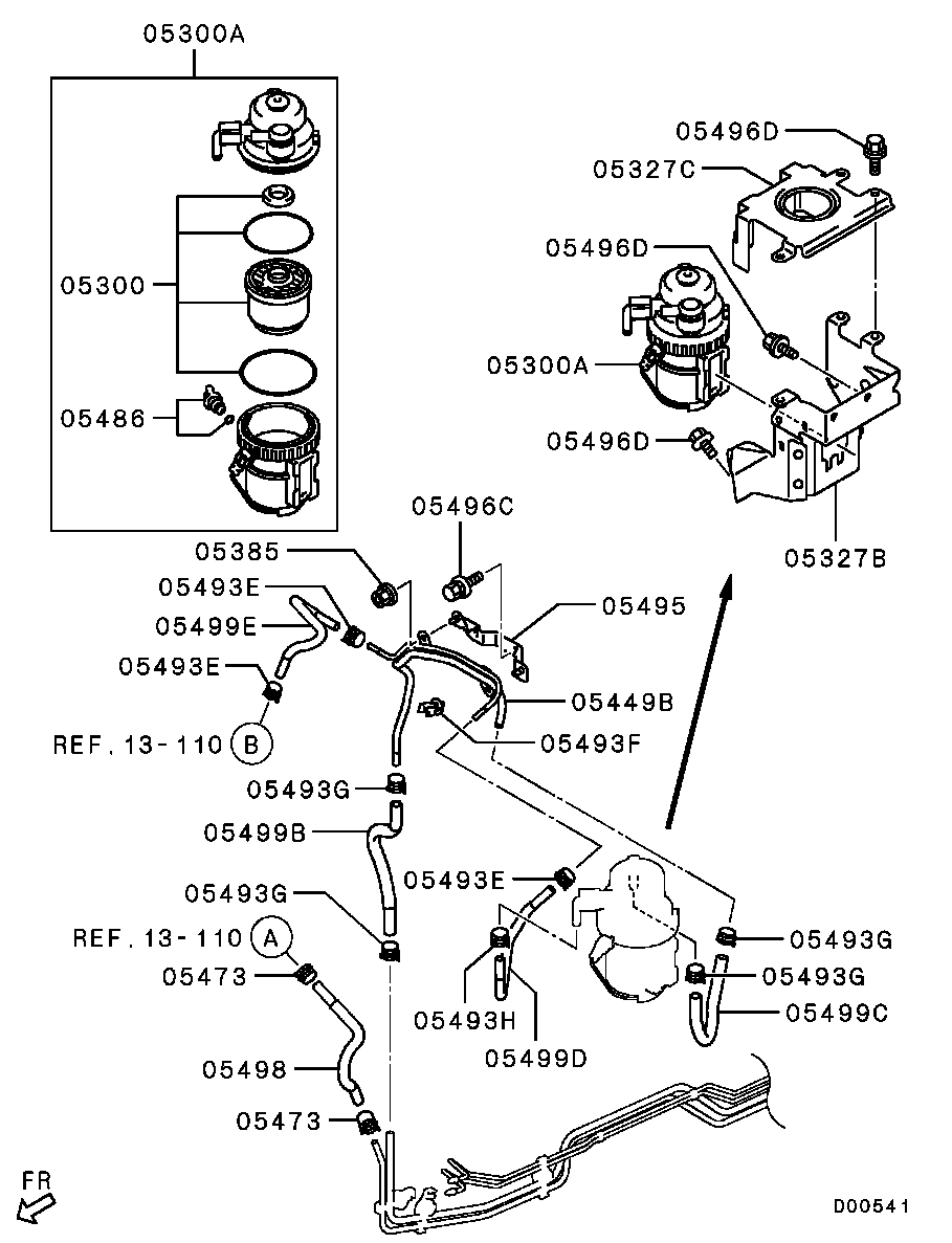 Mitsubishi 1770A012 - Топливный фильтр www.autospares.lv