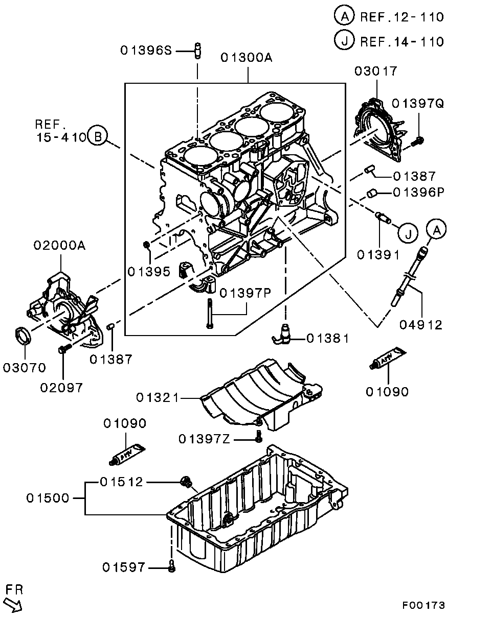 Mitsubishi MN980009 - Vārpstas blīvgredzens, Kloķvārpsta autospares.lv