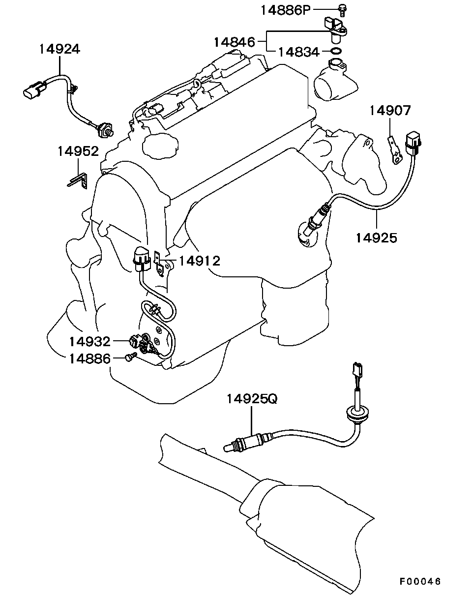 Mitsubishi 1588A020 - Lambda zonde autospares.lv