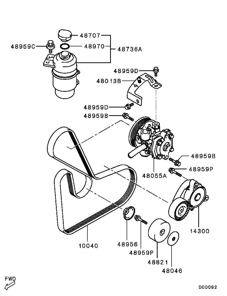 Suzuki 4451A020 - Поликлиновой ремень www.autospares.lv