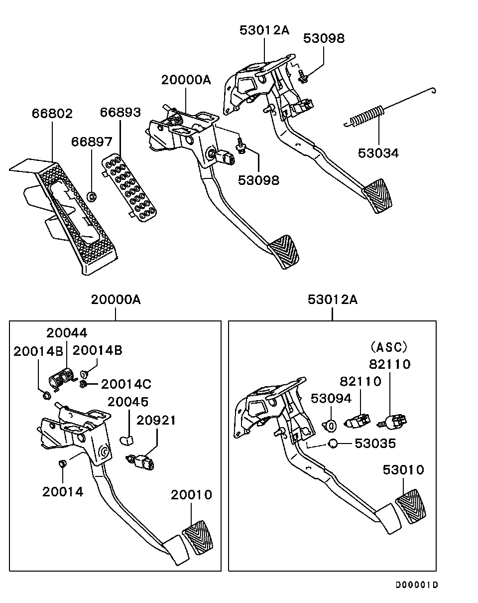 Mitsubishi MB-435457 - Bremžu signāla slēdzis autospares.lv