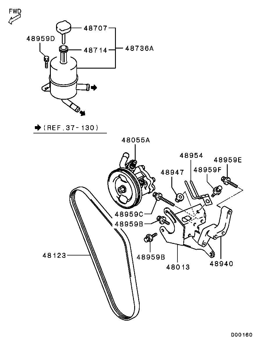 Mitsubishi MD199826 - Ķīļrievu siksna autospares.lv