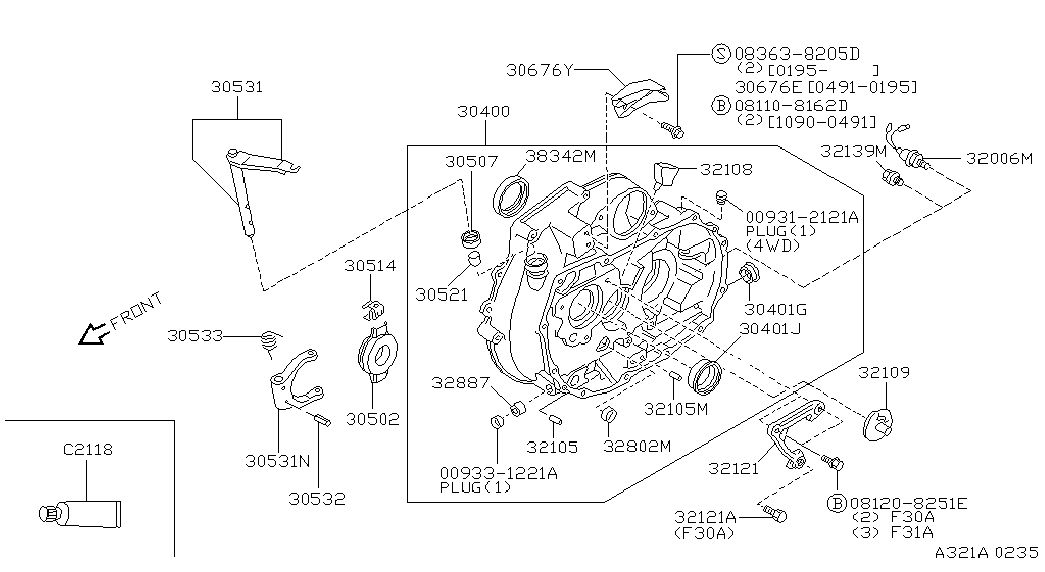 NISSAN 30502-M8060 - Izspiedējgultnis autospares.lv