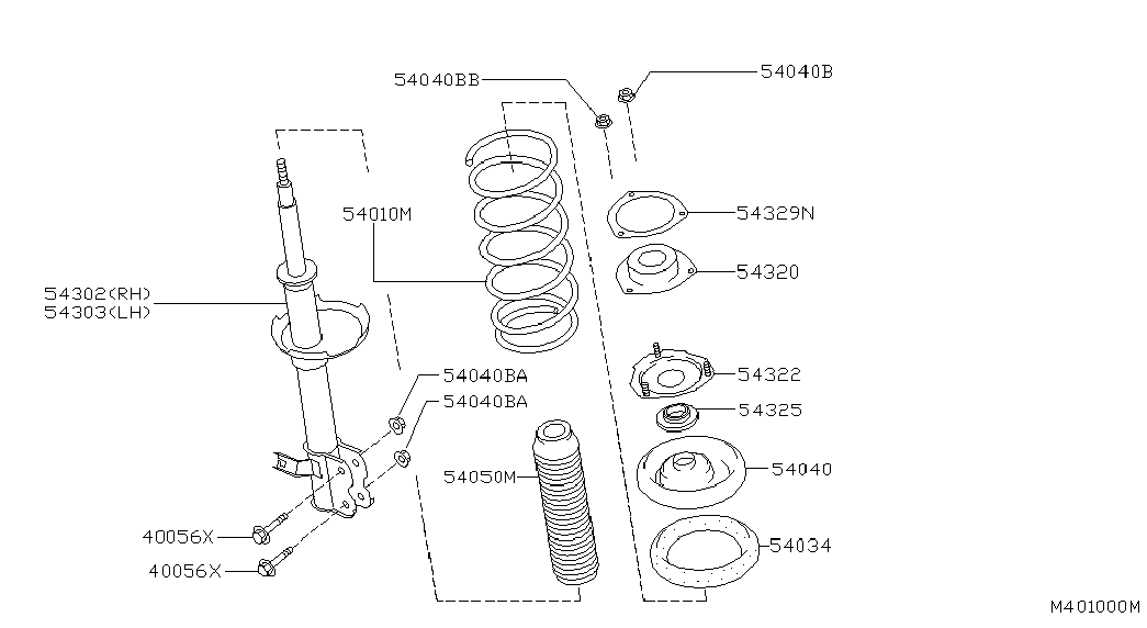 NISSAN 54320-8H310 - Top Strut Mounting www.autospares.lv