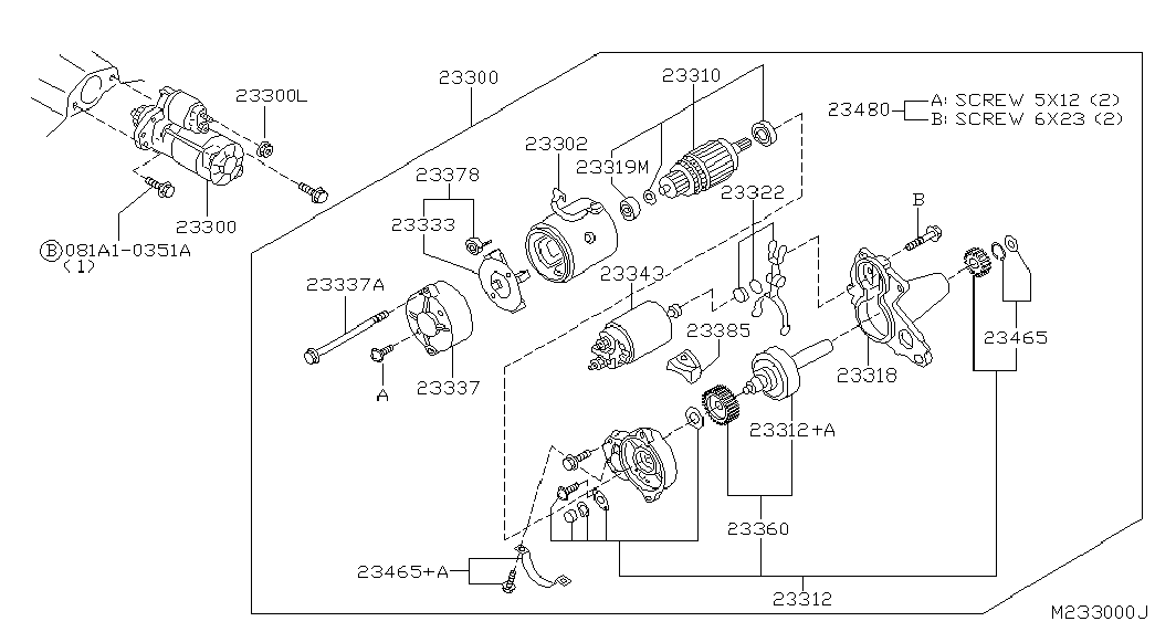 NISSAN 23300-AU601 - Starteris autospares.lv