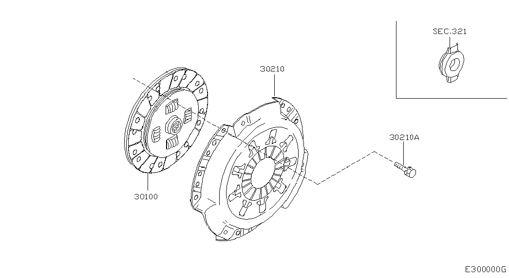 NISSAN 30210-2F220 - Sajūga piespiedējdisks autospares.lv