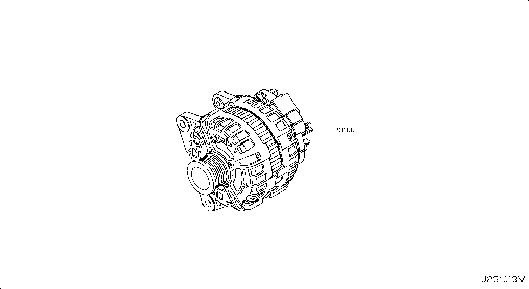 NISSAN 231004BE0A - Ģenerators autospares.lv