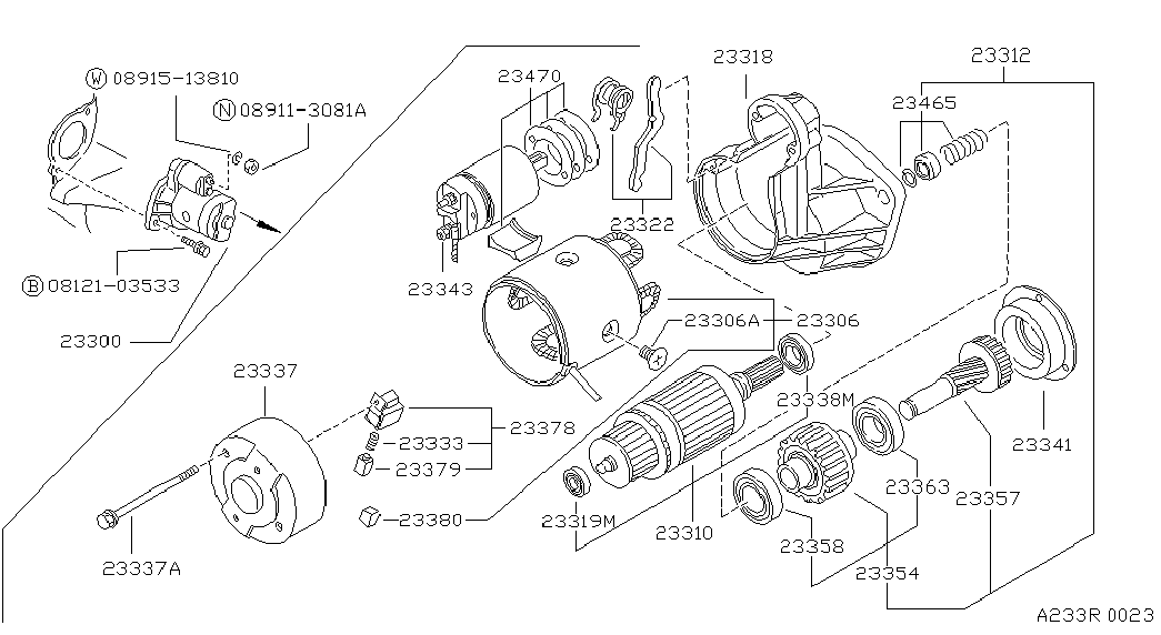 NISSAN 23378 V7200 - Kronšteins, Ogļu sukas autospares.lv