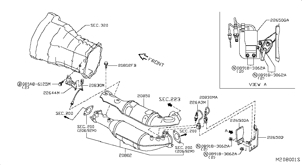 NISSAN 226A3ES60A - Lambda zonde autospares.lv