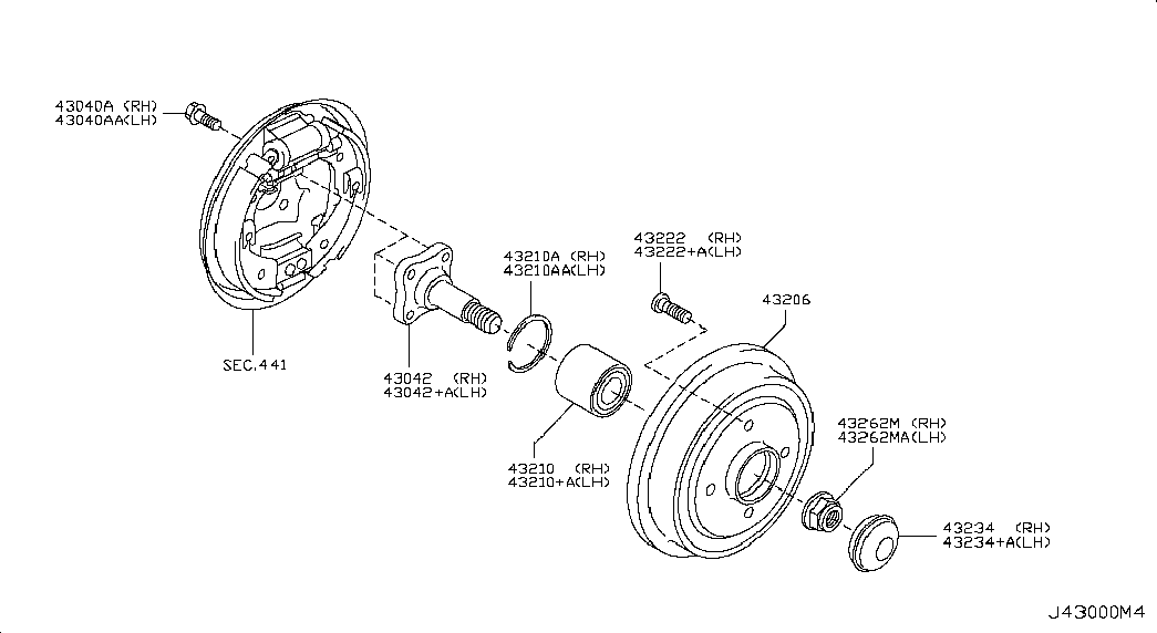 NISSAN 432621HA1A - Pusass uzgrieznis, Piedziņas vārpsta autospares.lv