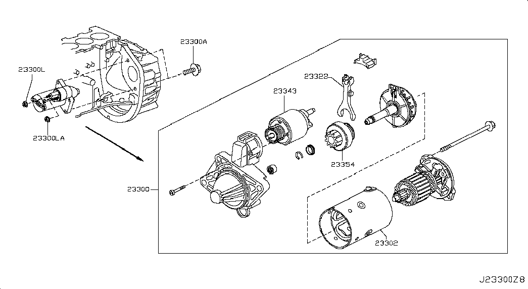 NISSAN 23300-JG70A - Starteris autospares.lv