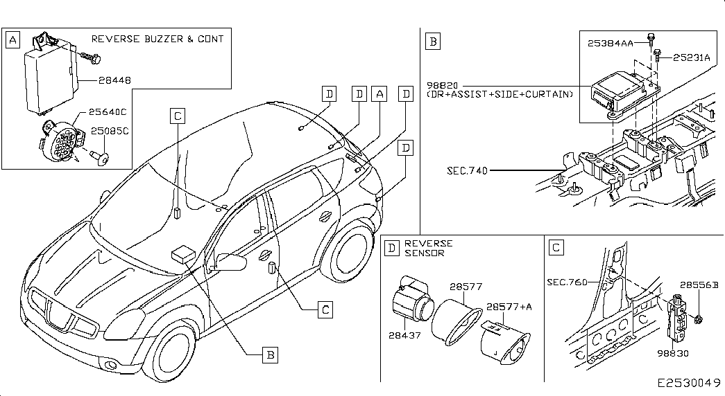 NISSAN 28438-BG00A - Датчик, система помощи при парковке www.autospares.lv