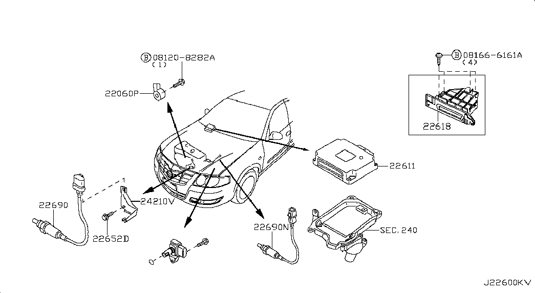 NISSAN 2269095F0A - Lambda zonde autospares.lv