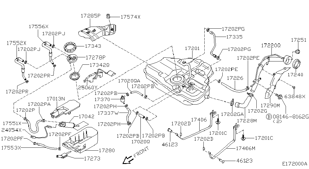 NISSAN 17042-9F500 - Degvielas sūknis autospares.lv