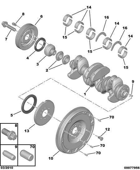 CITROËN 0514.C8 - Shaft Seal, crankshaft www.autospares.lv