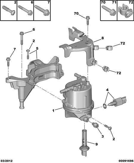 FORD 1901 99 - DIESEL FUEL FILTER SEAL autospares.lv