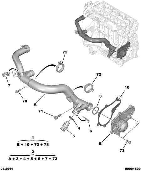 Peugeot Motorcycles 16 094 173 80 - Ūdenssūknis www.autospares.lv