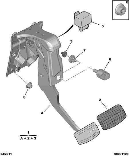 PEUGEOT 4534.68 - Bremžu signāla slēdzis autospares.lv