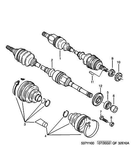 PEUGEOT 3273 06 - Drive Shaft www.autospares.lv