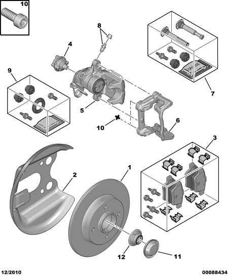 PEUGEOT (DF-PSA) 4253 40 - Тормозные колодки, дисковые, комплект www.autospares.lv