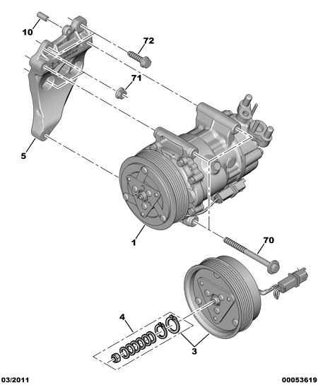 CITROËN/PEUGEOT 6487 01 - Kompresors, Gaisa kond. sistēma autospares.lv