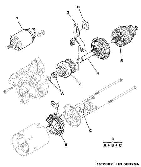 PEUGEOT (DF-PSA) 5835 G4 - Zobrats, Starteris www.autospares.lv