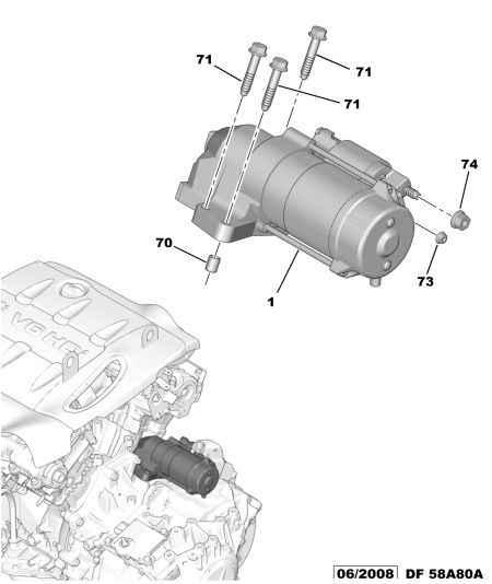 PEUGEOT 5802 AH - Starteris autospares.lv