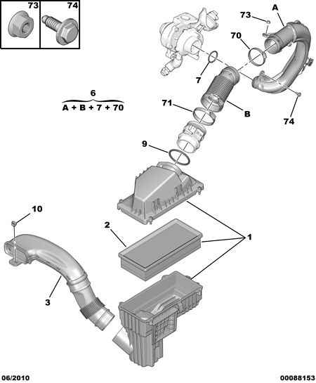 CITROËN 1444 XF - Gaisa filtrs autospares.lv