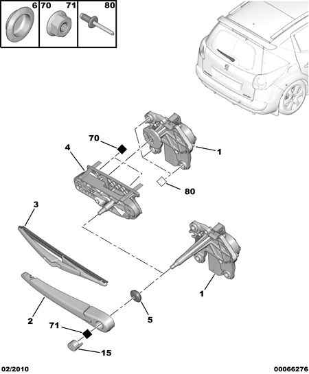 PEUGEOT 6429 EK - Stikla tīrītāja slotiņa autospares.lv