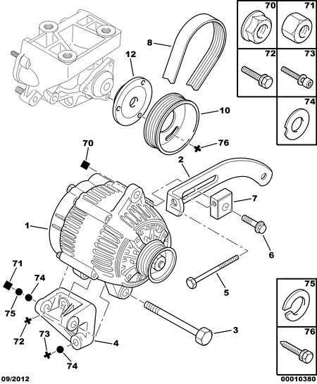 CITROËN/PEUGEOT 5705 EV - Ģenerators autospares.lv