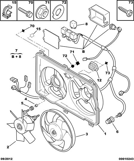 FIAT 1253 C1 - Fan, radiator www.autospares.lv