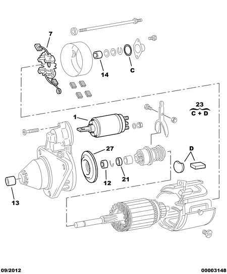 CITROËN 5836 22 - Ievilcējrelejs, Starteris autospares.lv