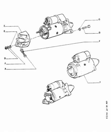 PEUGEOT 5802.45 - Starter www.autospares.lv