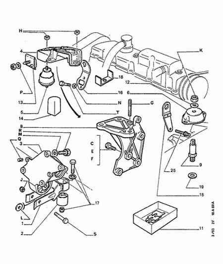 PEUGEOT 1880 21 - ENGINE HOISTING HOOK; LEFT www.autospares.lv